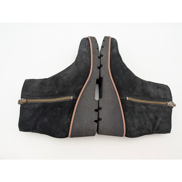 Vionic Hazal Ankle Boots Water Repellent Side Zip Women's Black Size US7 EU37 - Picture 10 of 13